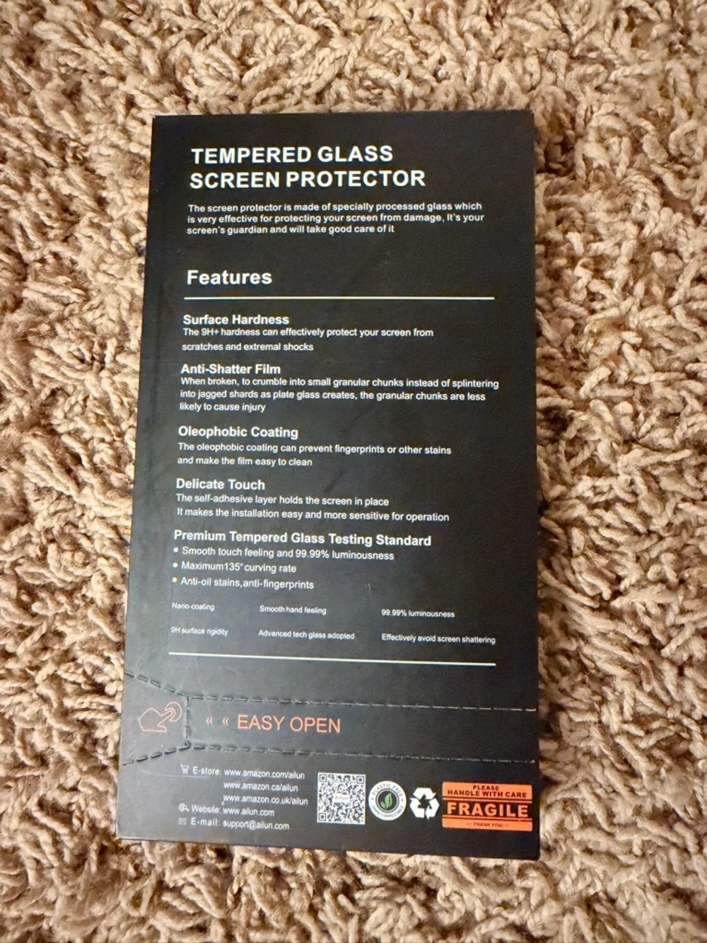 Ailun Tempered Glass Screen Protector for iPhone 14 -6.1in
